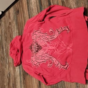 PINK Harley Davidson 1/4 zip